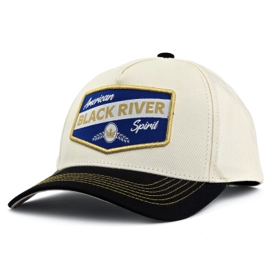 Czapka z daszkiem - Black River Omaha Cotton Snapback (ecru/czarny)