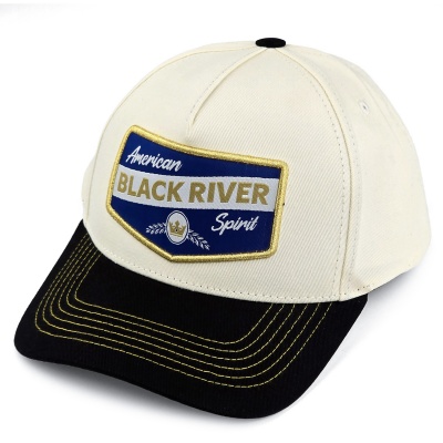 Czapka z daszkiem - Black River Omaha Cotton Snapback (ecru/czarny)