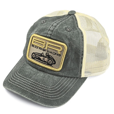Czapka z daszkiem - Black River Racer Washed Trucker (ciemnozielony/krem)