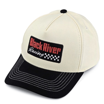 Czapka z daszkiem - Black River Racing Cotton Snapback (ecru/czarny)