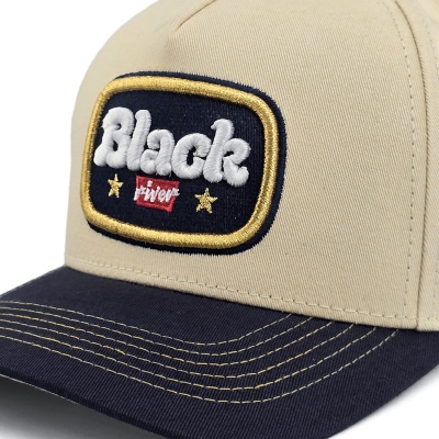 Czapka z daszkiem - Black River Reno Cotton Snapback (kremowy/granatowy)