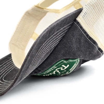 Czapka z daszkiem - Black River Sacramento Washed Trucker (czarny/kremowy)