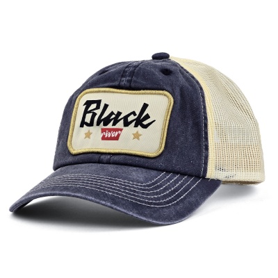 Czapka z daszkiem - Black River Toledo Washed Trucker (granatowy/kremowy)
