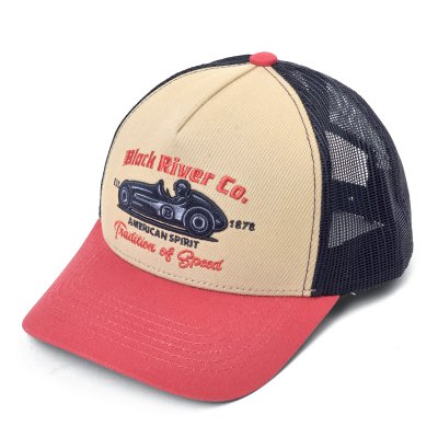 Czapka z daszkiem - Black River Tradition Of Speed Trucker (beżowy/granatowy/czerwony)