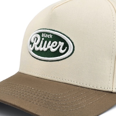 Czapka z daszkiem - Black River Waco Cotton Snapback (białawy/khaki)