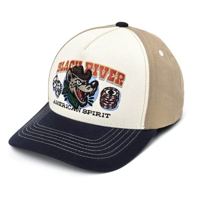Czapka z daszkiem - Black River Gambler Trucker (ecru/beżowy/granatowy)
