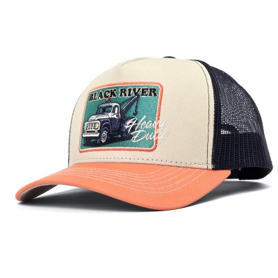 Czapka z daszkiem - Black River Tow Trucker (kremowy/niebieski/pomarańczowy)