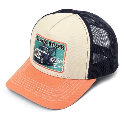 Czapka z daszkiem - Black River Tow Trucker (kremowy/niebieski/pomarańczowy)