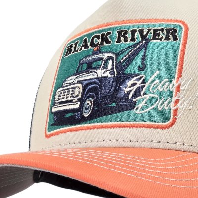 Czapka z daszkiem - Black River Tow Trucker (kremowy/niebieski/pomarańczowy)