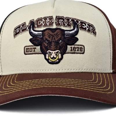 Czapka z daszkiem - Black River Cow Trucker (kremowy/brązowy)