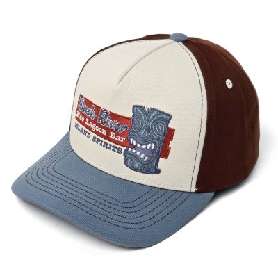 Czapka z daszkiem - Black River Lagoon Bar Trucker (ecru/niebieski)