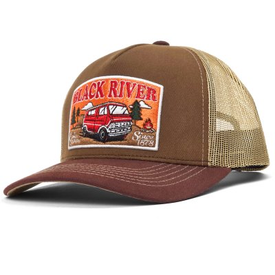Czapka z daszkiem - Black River Camper Trucker (brązowy)