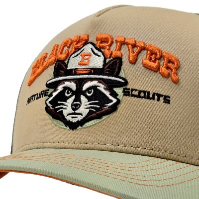 Czapka z daszkiem - Black River Racoon Trucker (beżowy/zielony)