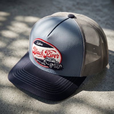 Czapka z daszkiem - Black River Riding Trucker (niebieski)