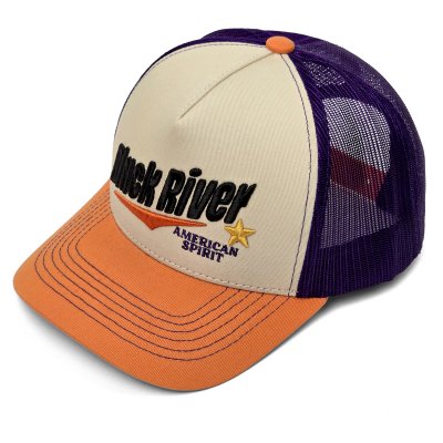 Czapka z daszkiem - Black River Spirit Trucker (kremowy/fioletowy/pomarańczowy)
