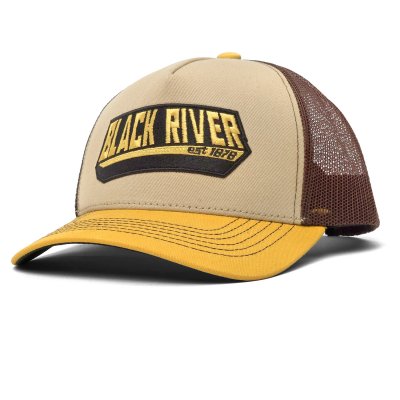 Czapka z daszkiem - Black River Summit Trucker (beżowy/brązowy/żółty)