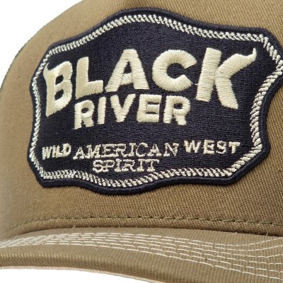 Czapka z daszkiem - Black River Wild West Trucker (zielony/kremowy)