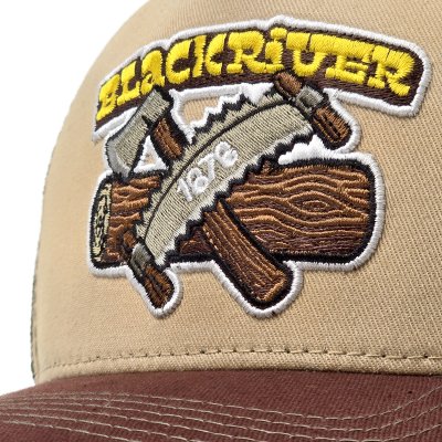 Czapka z daszkiem - Black River Woodworker Trucker (beżowy/zielony/brązowy)