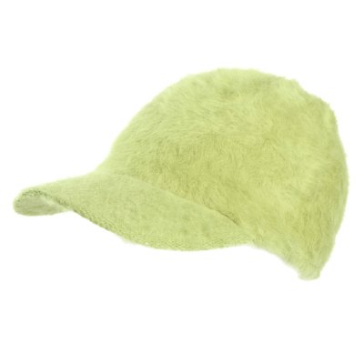 Czapka z daszkiem - Gårda Audenarde Angora Cap (limonkowa zieleń)