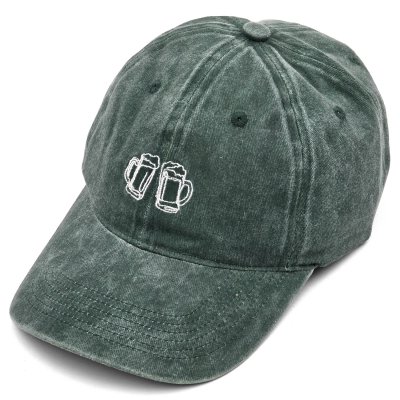 Czapka z daszkiem - Gårda Beer Cheer Washed Cap (khaki zielony)