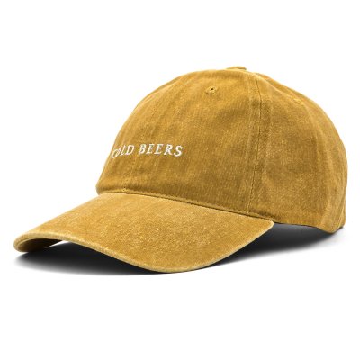 Czapka z daszkiem - Gårda Cold Beers Washed Cap (żółty)