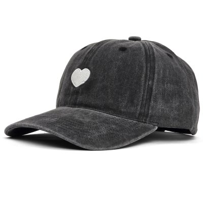 Czapka z daszkiem - Gårda Heart Washed Cap (szary)