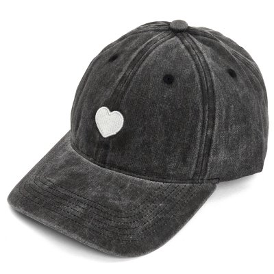 Czapka z daszkiem - Gårda Heart Washed Cap (szary)