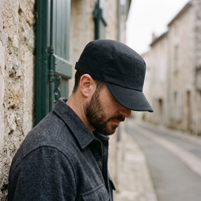 Czapka z daszkiem - Gårda Hunter Army Cap (czarny)