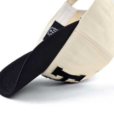 Czapka z daszkiem - Gårda Letter Cap 'H' (kremowy/czarny)