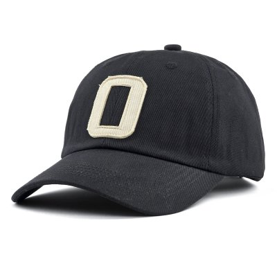 Czapka z daszkiem - Gårda Letter Cap 'O' (czarny/biały)