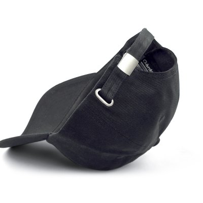 Czapka z daszkiem - Gårda Letter Cap 'O' (czarny/biały)