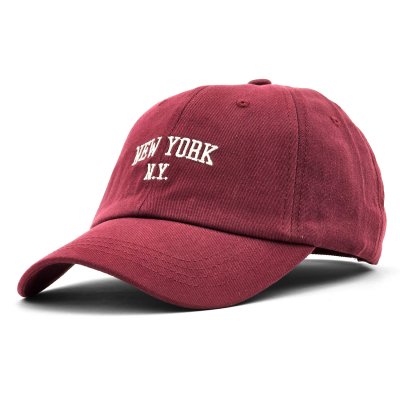 Czapka z daszkiem - Gårda New York Dad Cap (czerwony)