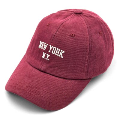 Czapka z daszkiem - Gårda New York Dad Cap (czerwony)