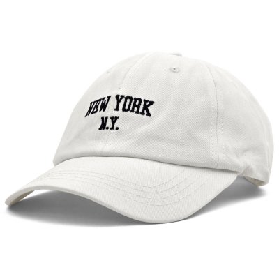 Czapka z daszkiem - Gårda New York Dad Cap (biały)