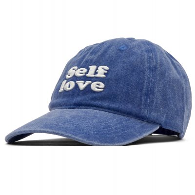 Czapka z daszkiem - Gårda Self Love Washed Cap (jasnoniebieski)