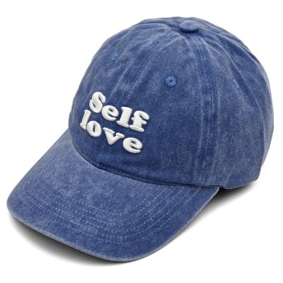Czapka z daszkiem - Gårda Self Love Washed Cap (jasnoniebieski)