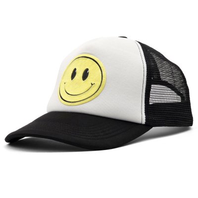 Czapka z daszkiem - Gårda Smiley Patch Scuba Cap (czarny)