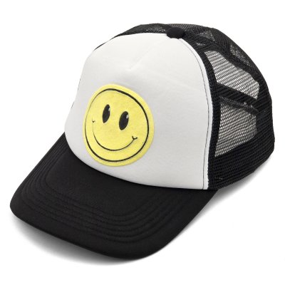 Czapka z daszkiem - Gårda Smiley Patch Scuba Cap (czarny)