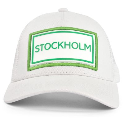 Czapka z daszkiem - Gårda Trucker Stockholm (zielony/biały)