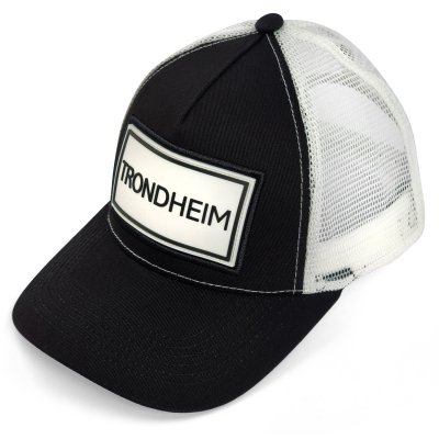 Czapka z daszkiem - Gårda Trucker Trondheim (czarny/biały)