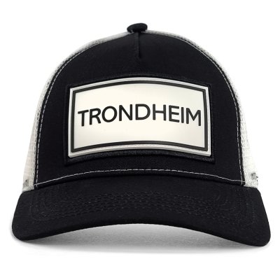 Czapka z daszkiem - Gårda Trucker Trondheim (czarny/biały)