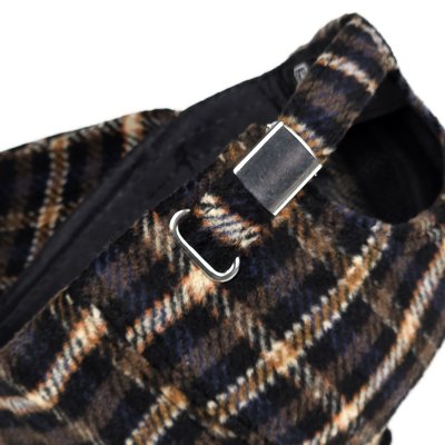 Czapka z daszkiem - Gårda Varel Checkered Cap (czarno/brązowy)