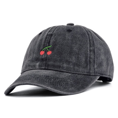 Czapka z daszkiem - Gårda Cherry Washed Cap (szary)