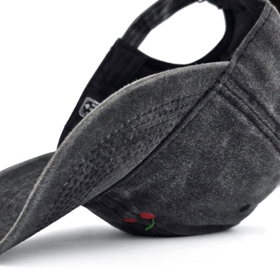 Czapka z daszkiem - Gårda Cherry Washed Cap (szary)