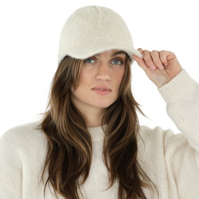 Czapka z daszkiem - Gårda Audenarde Angora Cap (biały)