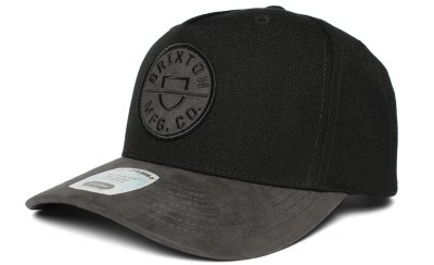 Czapka - Brixton Crest Snapback Cap (czarny/szary)