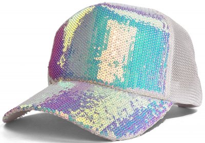 Czapka - Gårda Sequin Trucker (biały)
