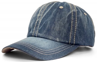 Czapka - Gårda Distressed Denim Baseball (niebieski)