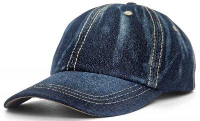 Czapka - Gårda Distressed Denim Baseball (ciemny niebieski)