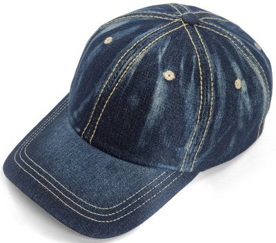 Czapka - Gårda Distressed Denim Baseball (ciemny niebieski)